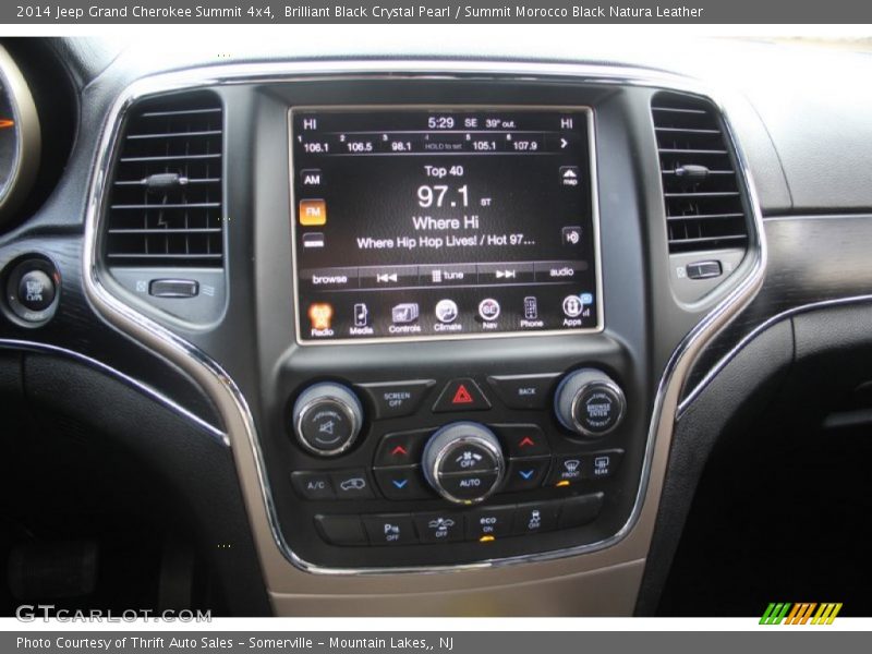 Brilliant Black Crystal Pearl / Summit Morocco Black Natura Leather 2014 Jeep Grand Cherokee Summit 4x4