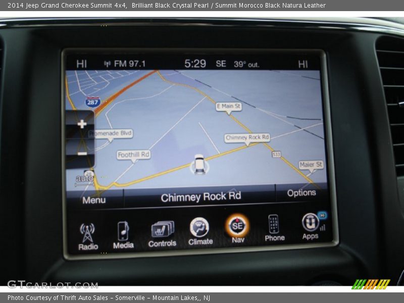 Brilliant Black Crystal Pearl / Summit Morocco Black Natura Leather 2014 Jeep Grand Cherokee Summit 4x4