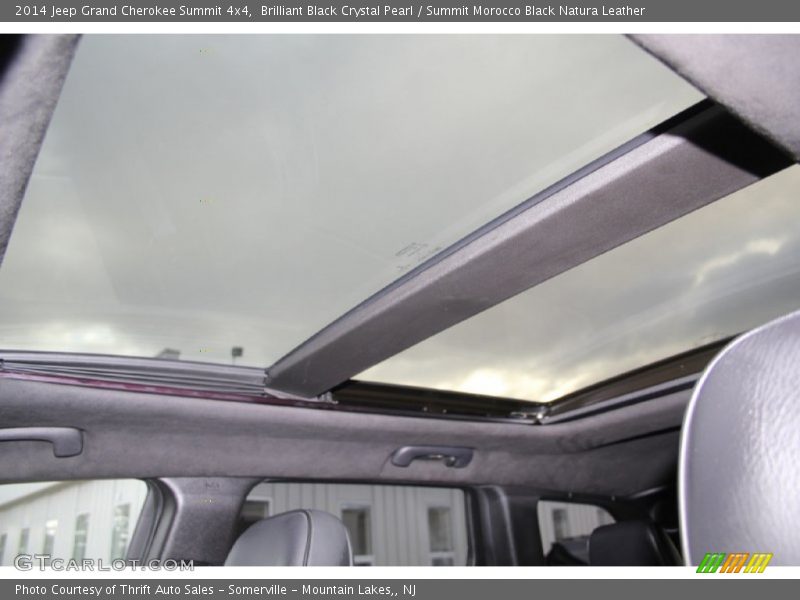 Brilliant Black Crystal Pearl / Summit Morocco Black Natura Leather 2014 Jeep Grand Cherokee Summit 4x4