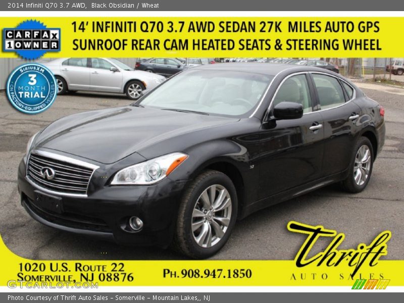 Black Obsidian / Wheat 2014 Infiniti Q70 3.7 AWD