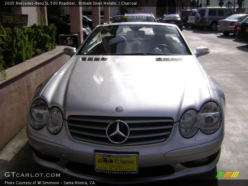 Brilliant Silver Metallic / Charcoal 2005 Mercedes-Benz SL 500 Roadster