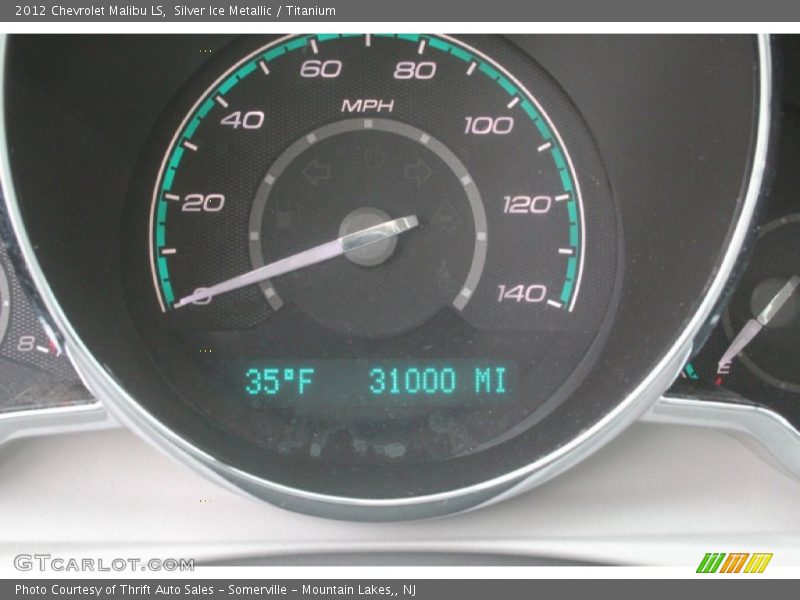 Silver Ice Metallic / Titanium 2012 Chevrolet Malibu LS