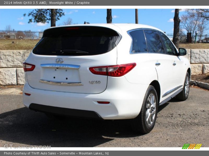 Moonlight White / Graphite 2014 Infiniti QX60 3.5 AWD