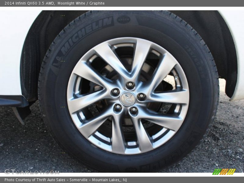 Moonlight White / Graphite 2014 Infiniti QX60 3.5 AWD