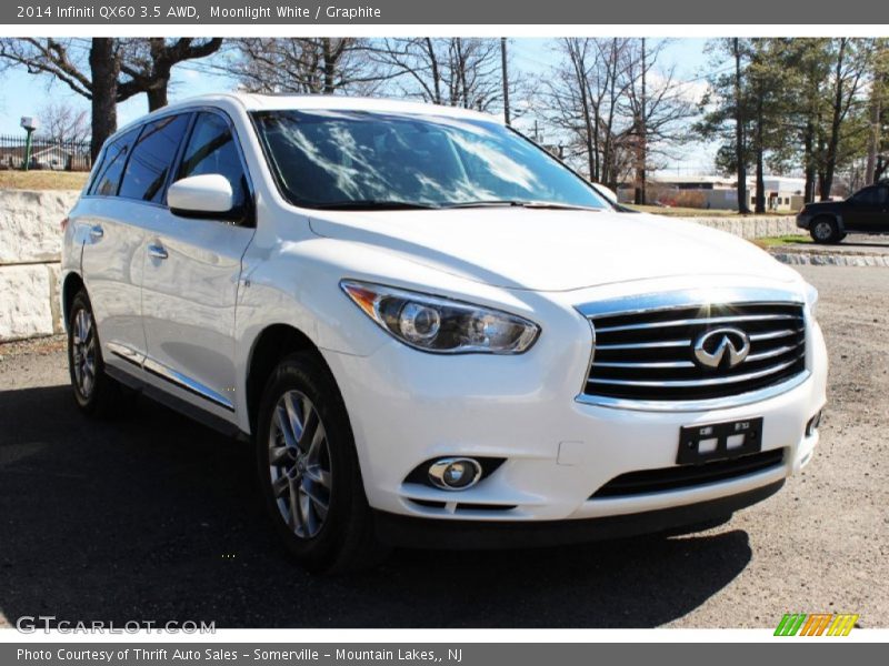 Moonlight White / Graphite 2014 Infiniti QX60 3.5 AWD