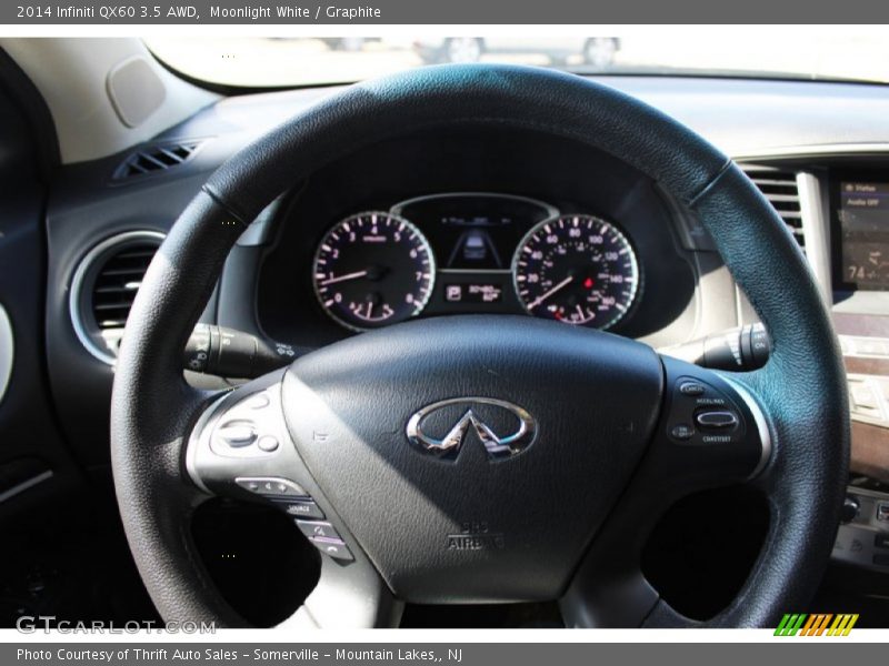 Moonlight White / Graphite 2014 Infiniti QX60 3.5 AWD