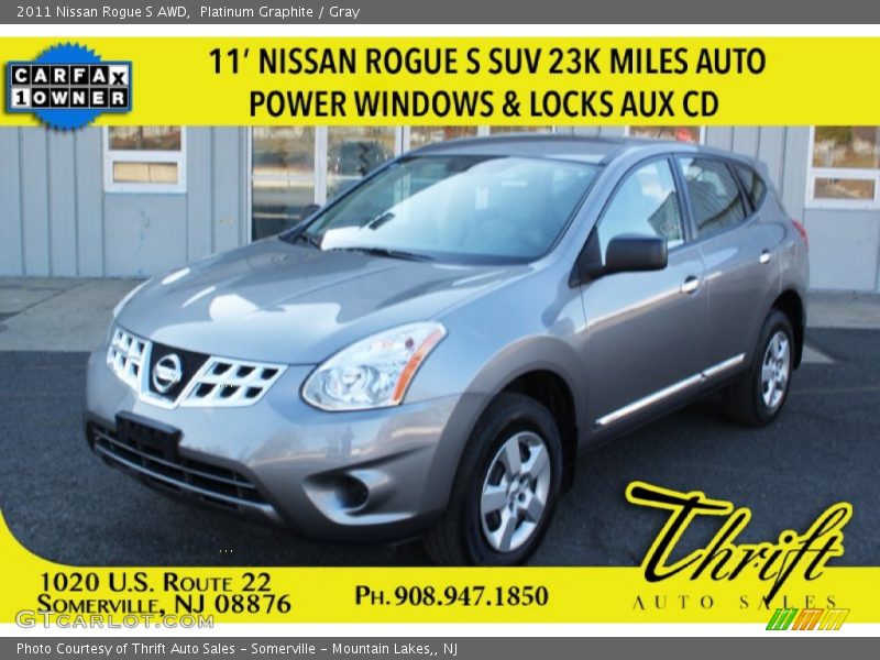 Platinum Graphite / Gray 2011 Nissan Rogue S AWD