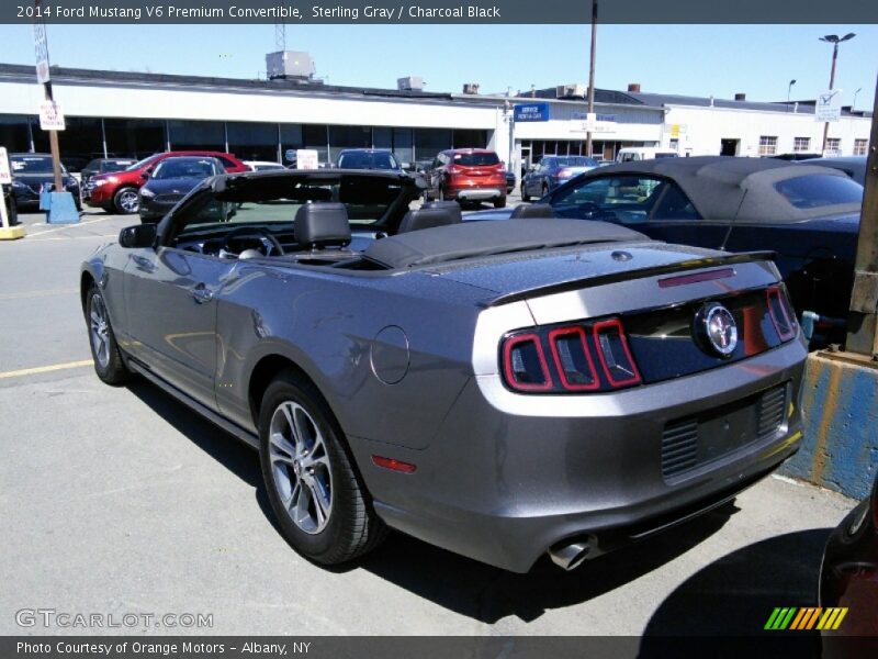 Sterling Gray / Charcoal Black 2014 Ford Mustang V6 Premium Convertible