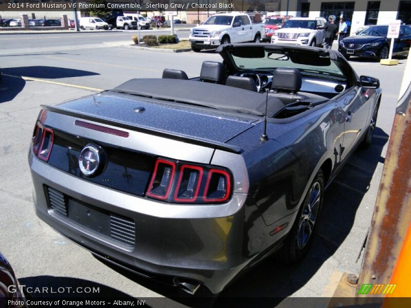 Sterling Gray / Charcoal Black 2014 Ford Mustang V6 Premium Convertible