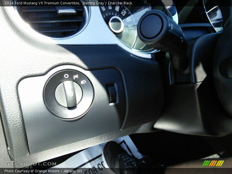 Sterling Gray / Charcoal Black 2014 Ford Mustang V6 Premium Convertible