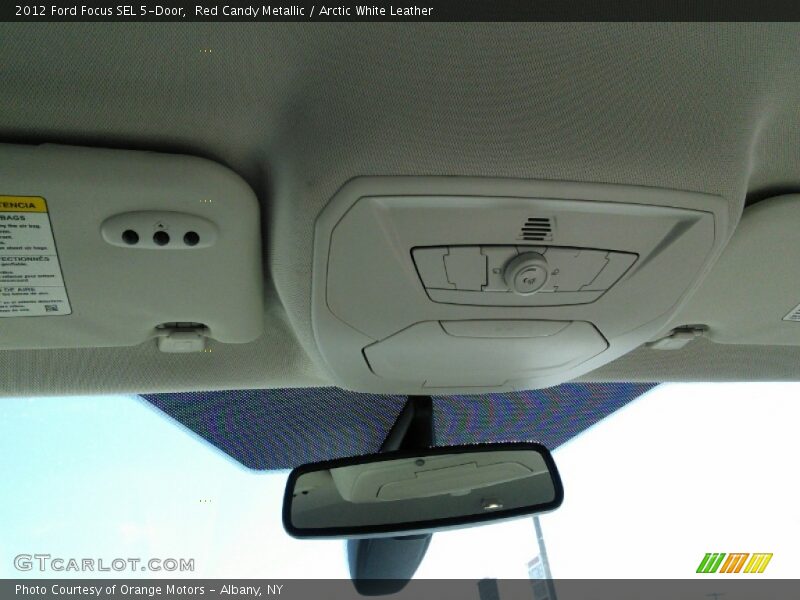 Red Candy Metallic / Arctic White Leather 2012 Ford Focus SEL 5-Door