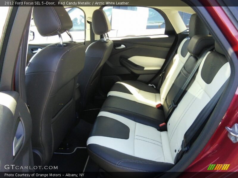 Red Candy Metallic / Arctic White Leather 2012 Ford Focus SEL 5-Door
