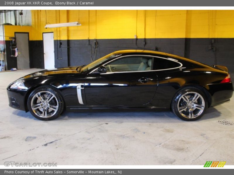 Ebony Black / Caramel 2008 Jaguar XK XKR Coupe