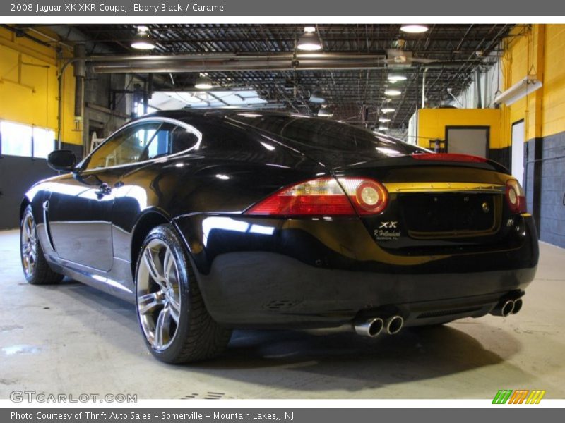 Ebony Black / Caramel 2008 Jaguar XK XKR Coupe