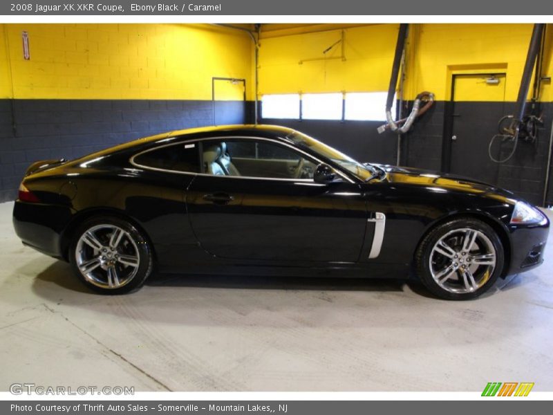 Ebony Black / Caramel 2008 Jaguar XK XKR Coupe