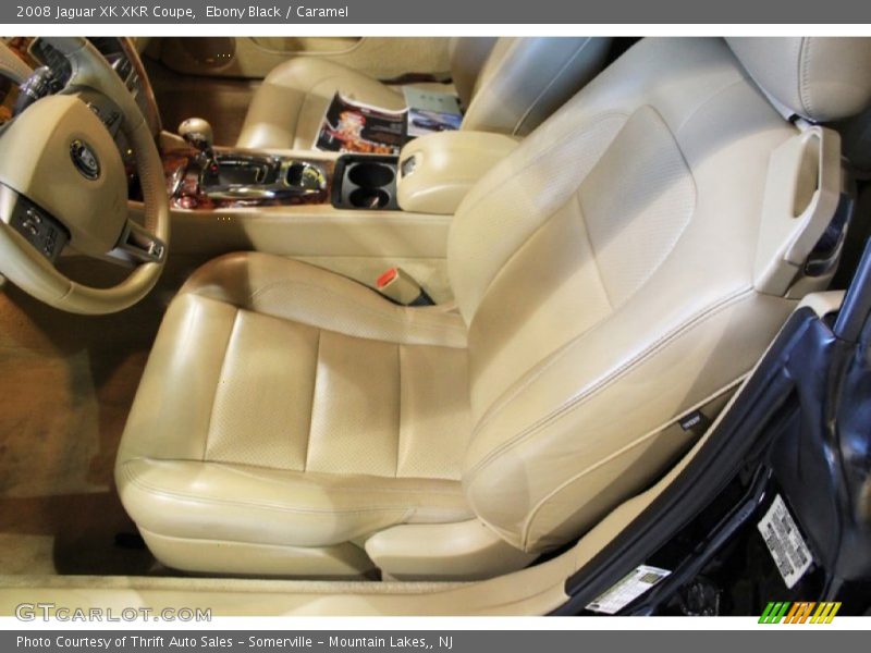 Ebony Black / Caramel 2008 Jaguar XK XKR Coupe