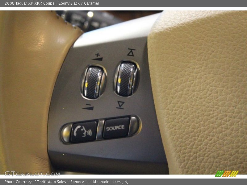 Ebony Black / Caramel 2008 Jaguar XK XKR Coupe