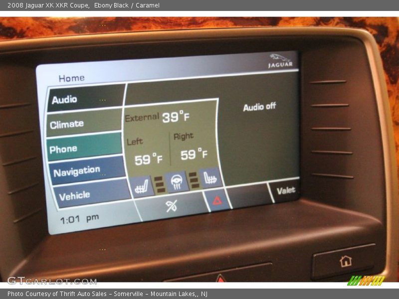 Ebony Black / Caramel 2008 Jaguar XK XKR Coupe