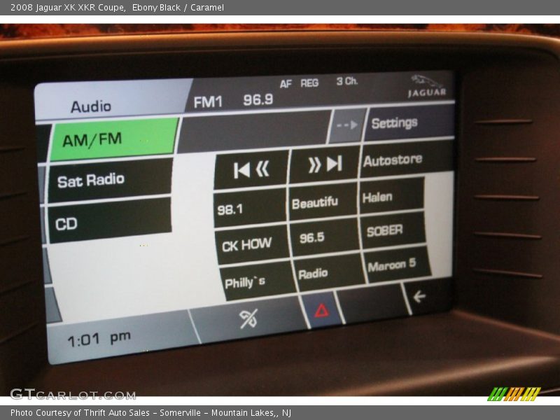 Ebony Black / Caramel 2008 Jaguar XK XKR Coupe