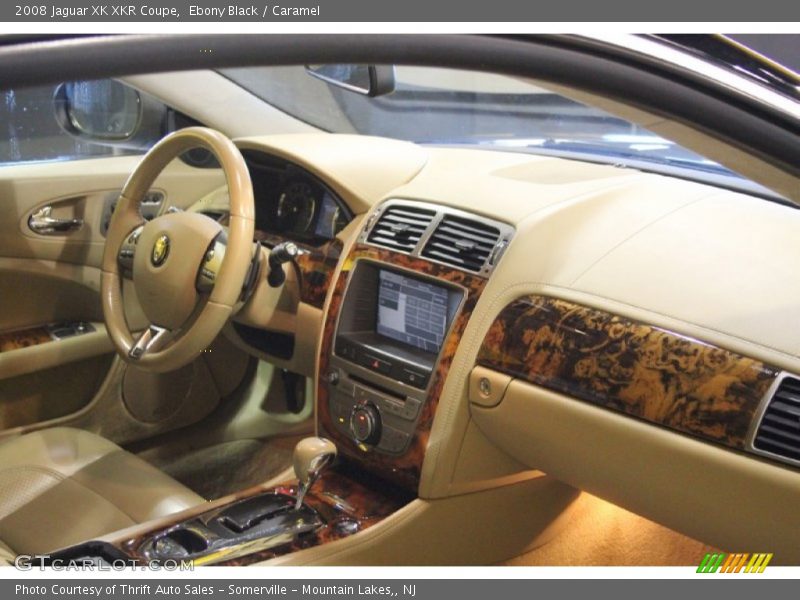Ebony Black / Caramel 2008 Jaguar XK XKR Coupe