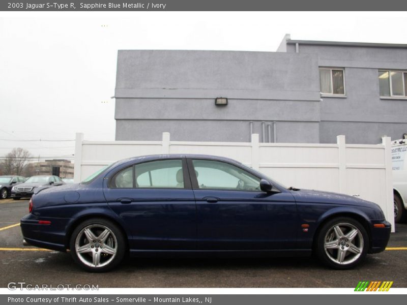 Sapphire Blue Metallic / Ivory 2003 Jaguar S-Type R