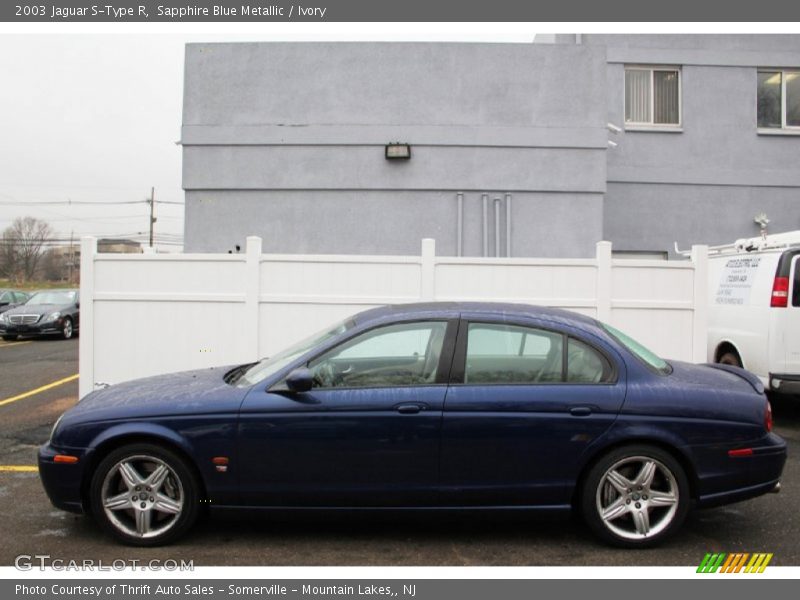 Sapphire Blue Metallic / Ivory 2003 Jaguar S-Type R