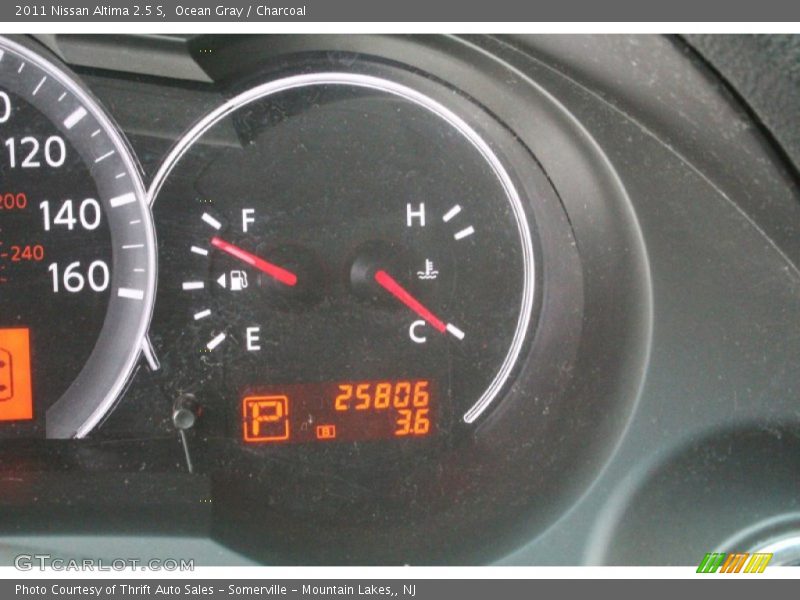 Ocean Gray / Charcoal 2011 Nissan Altima 2.5 S