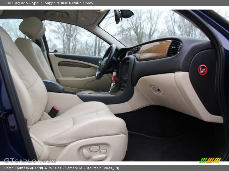 Sapphire Blue Metallic / Ivory 2003 Jaguar S-Type R