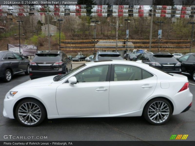 Starfire Pearl / Parchment 2014 Lexus IS 250 AWD