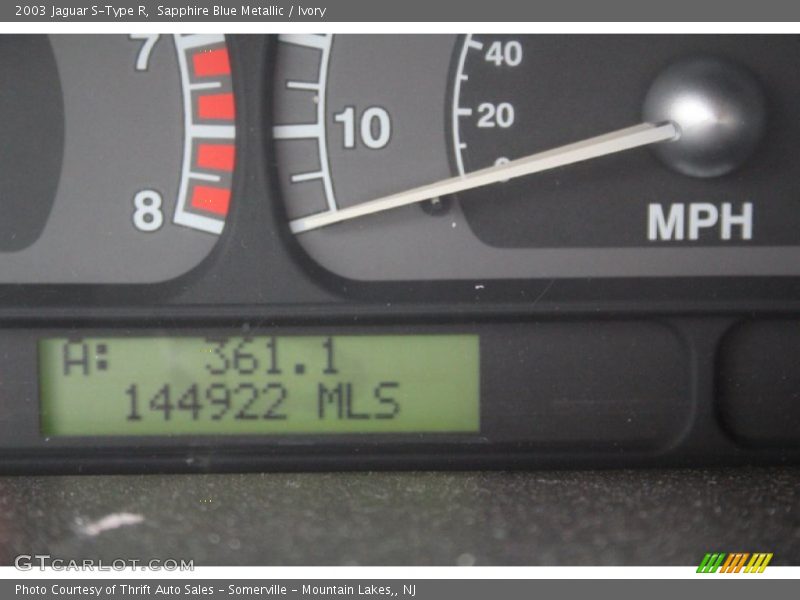 Sapphire Blue Metallic / Ivory 2003 Jaguar S-Type R