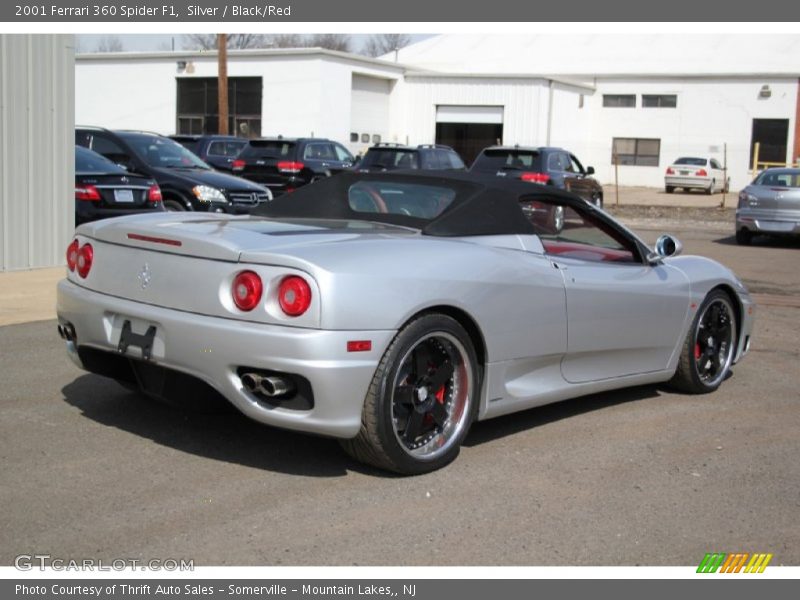 Silver / Black/Red 2001 Ferrari 360 Spider F1