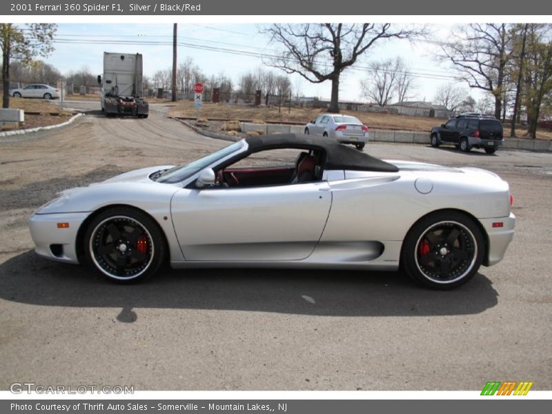 Silver / Black/Red 2001 Ferrari 360 Spider F1