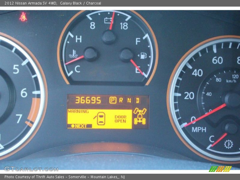 Galaxy Black / Charcoal 2012 Nissan Armada SV 4WD