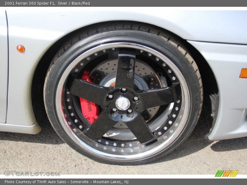 Silver / Black/Red 2001 Ferrari 360 Spider F1