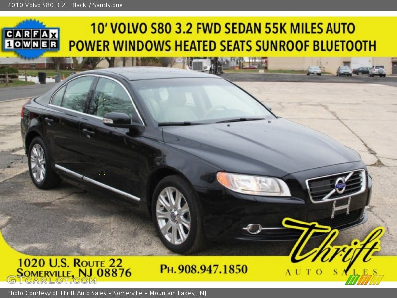 Black / Sandstone 2010 Volvo S80 3.2