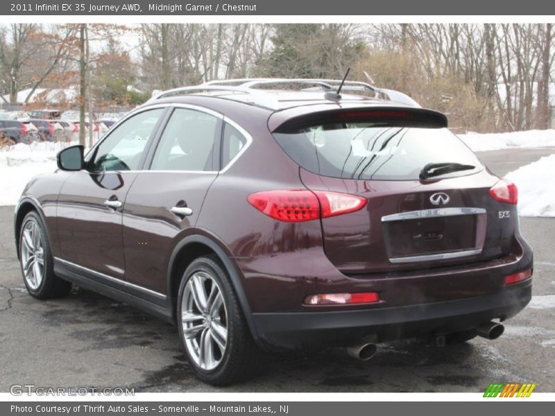 Midnight Garnet / Chestnut 2011 Infiniti EX 35 Journey AWD
