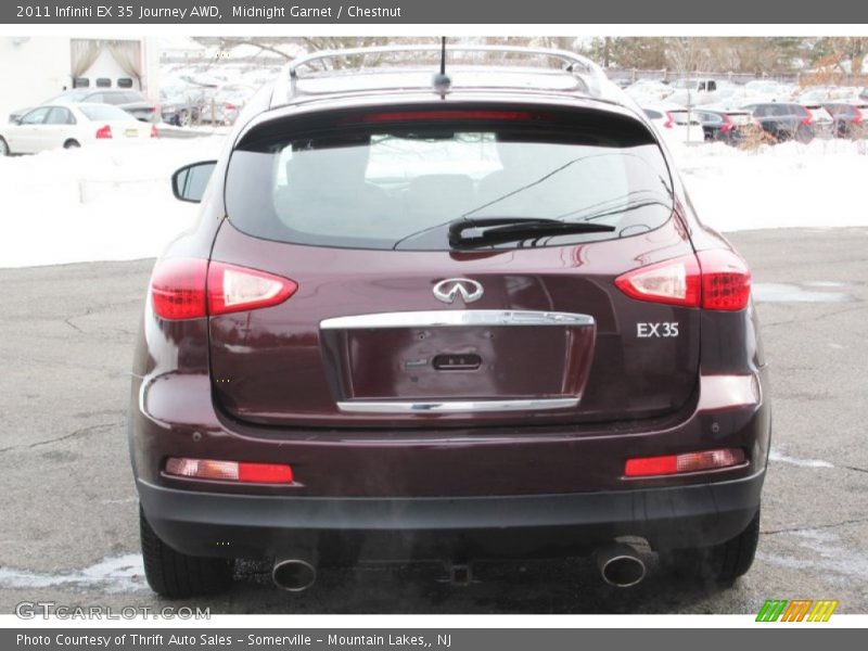 Midnight Garnet / Chestnut 2011 Infiniti EX 35 Journey AWD