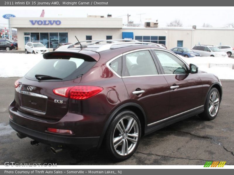 Midnight Garnet / Chestnut 2011 Infiniti EX 35 Journey AWD