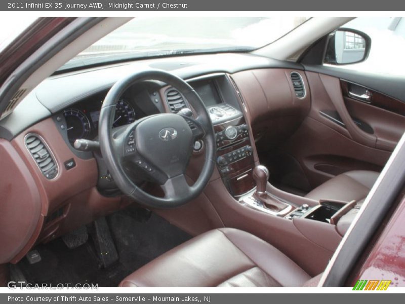 2011 EX 35 Journey AWD Chestnut Interior