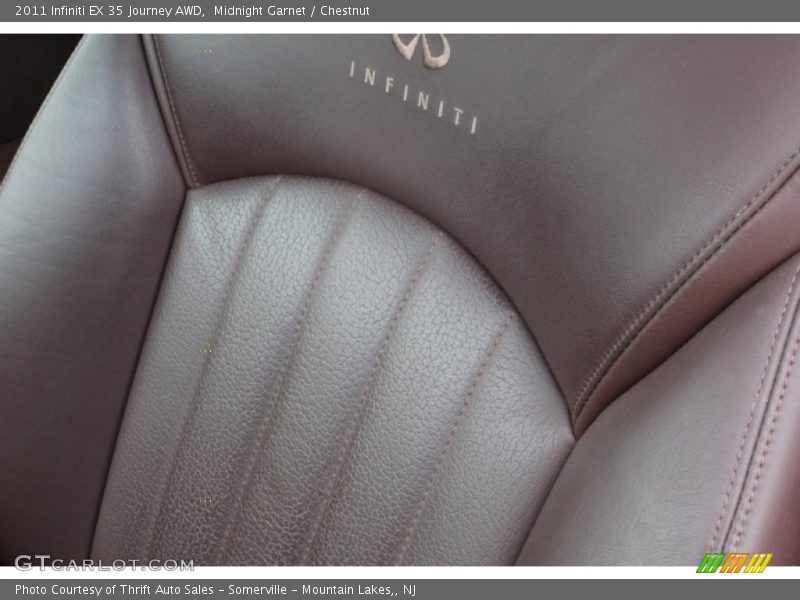 Midnight Garnet / Chestnut 2011 Infiniti EX 35 Journey AWD