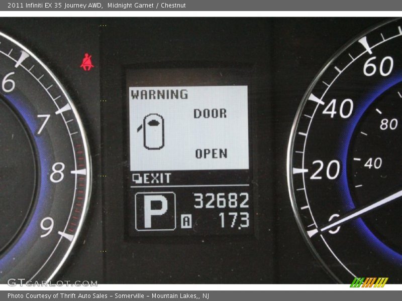 Midnight Garnet / Chestnut 2011 Infiniti EX 35 Journey AWD