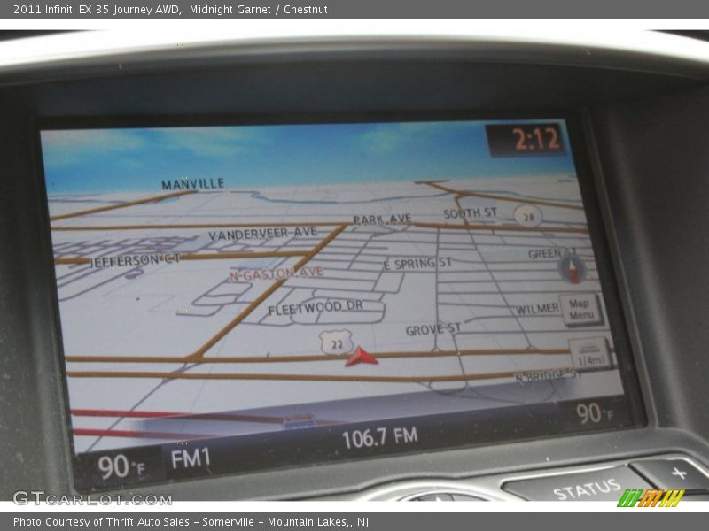 Midnight Garnet / Chestnut 2011 Infiniti EX 35 Journey AWD