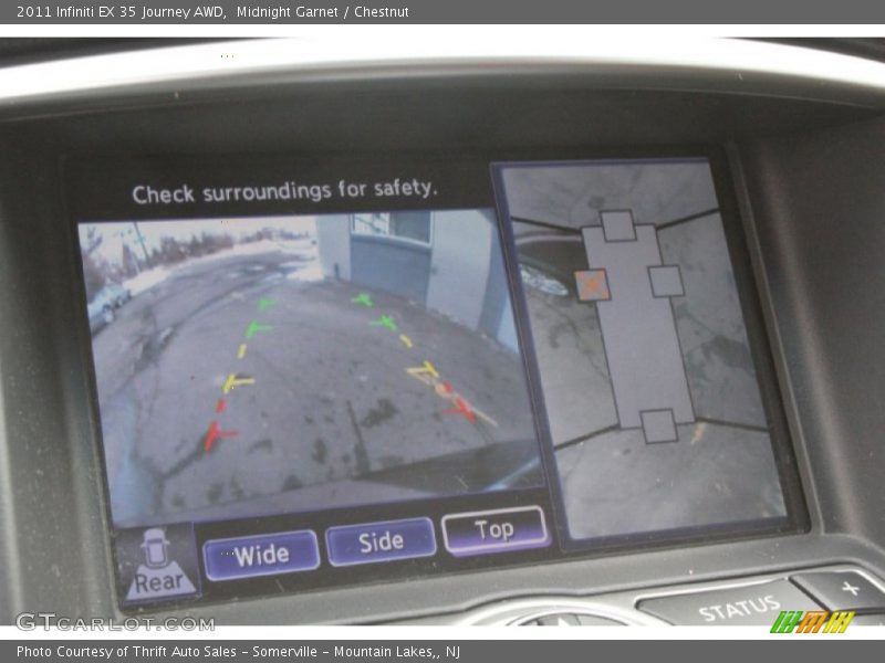 Midnight Garnet / Chestnut 2011 Infiniti EX 35 Journey AWD