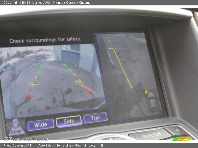 Midnight Garnet / Chestnut 2011 Infiniti EX 35 Journey AWD