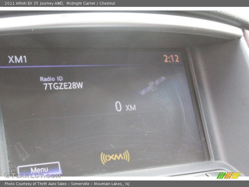 Midnight Garnet / Chestnut 2011 Infiniti EX 35 Journey AWD