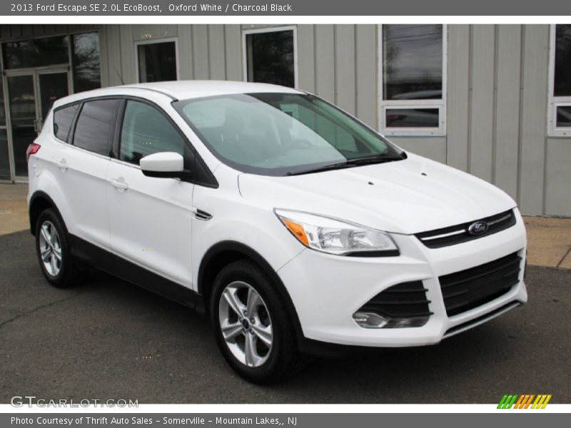 Oxford White / Charcoal Black 2013 Ford Escape SE 2.0L EcoBoost