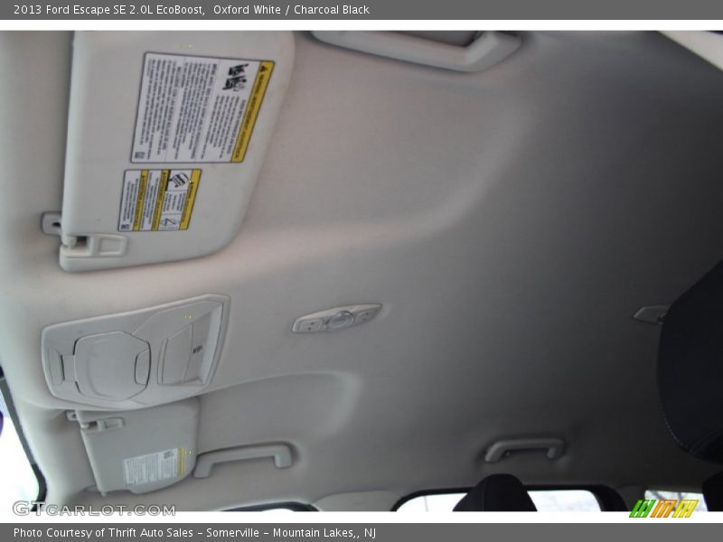 Oxford White / Charcoal Black 2013 Ford Escape SE 2.0L EcoBoost