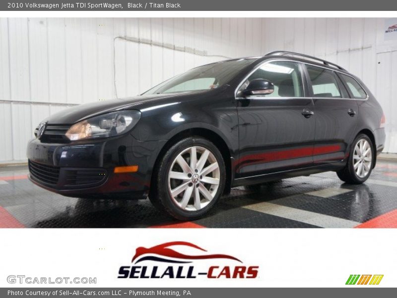 Black / Titan Black 2010 Volkswagen Jetta TDI SportWagen