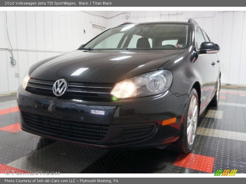 Black / Titan Black 2010 Volkswagen Jetta TDI SportWagen