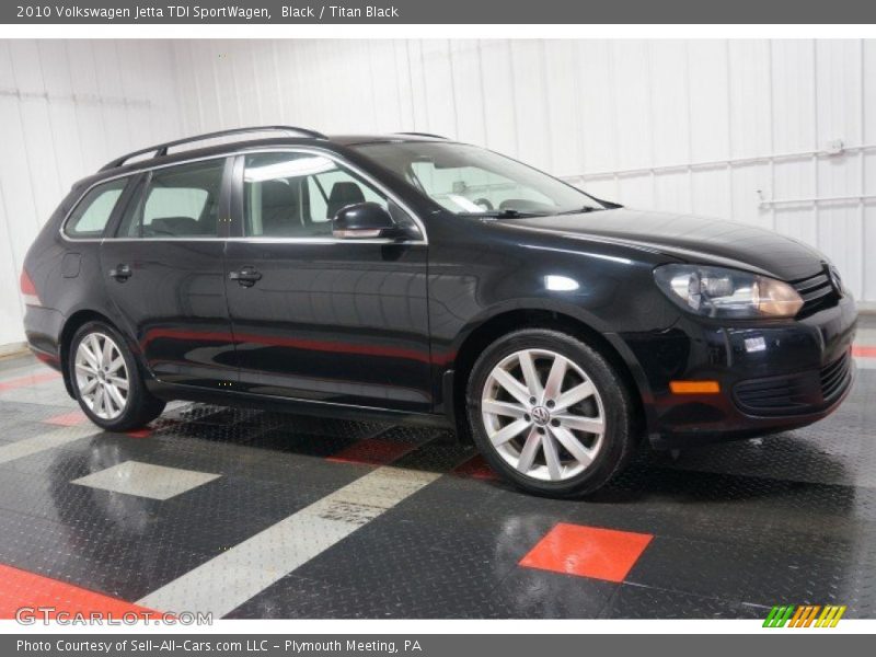 Black / Titan Black 2010 Volkswagen Jetta TDI SportWagen